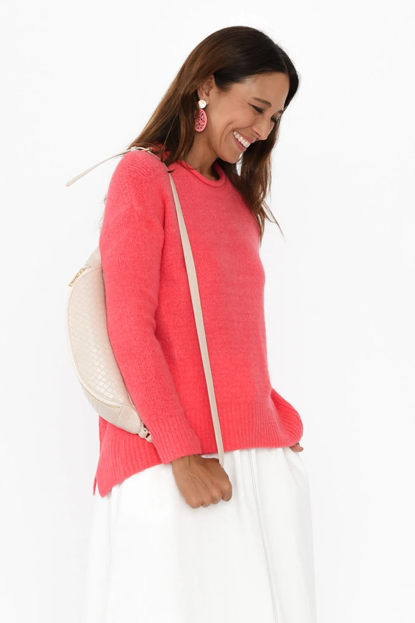 Flores Melon Knit Jumper sold by Blue Bungalow product image thumbnail 3