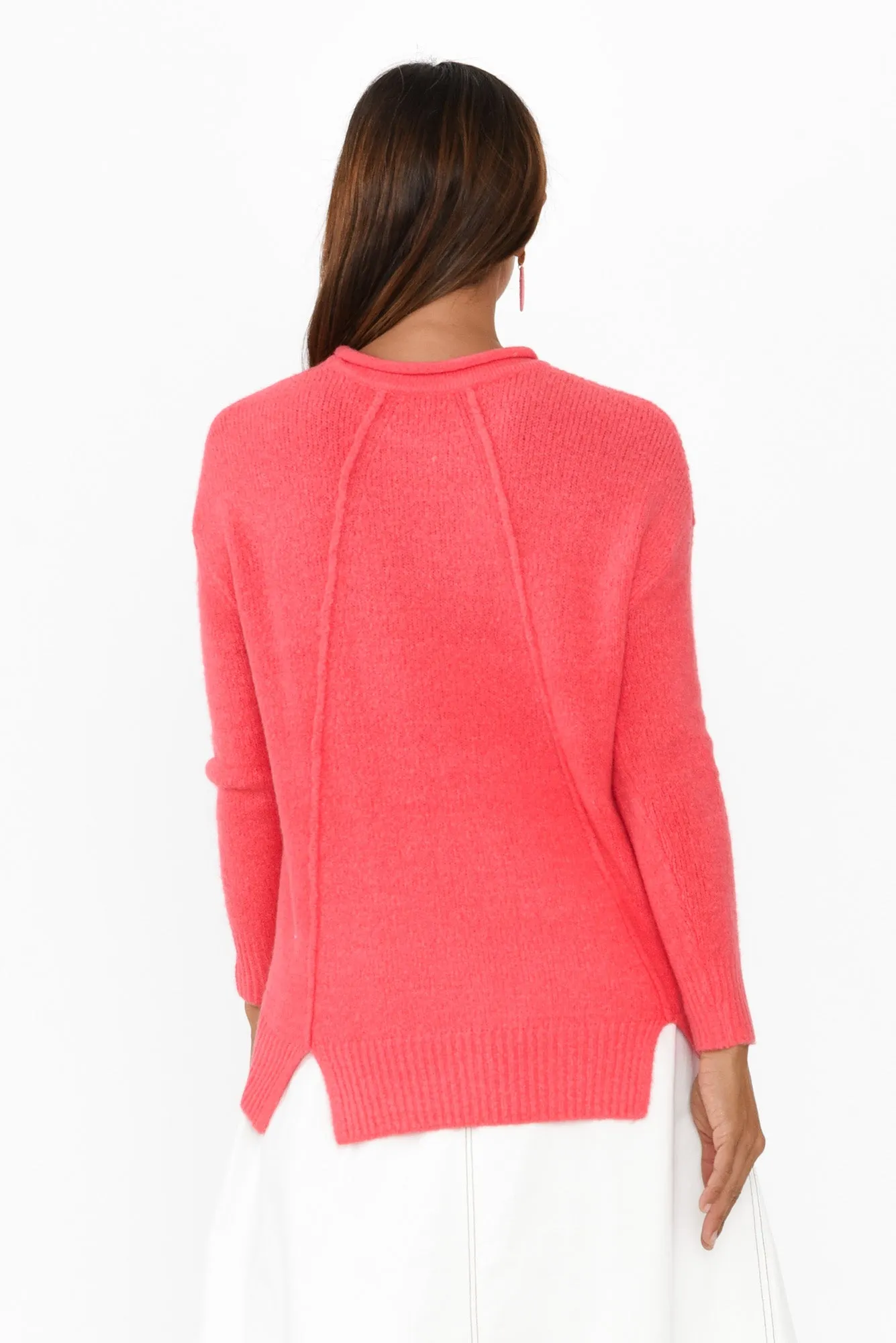 Flores Melon Knit Jumper sold by Blue Bungalow product image thumbnail 4