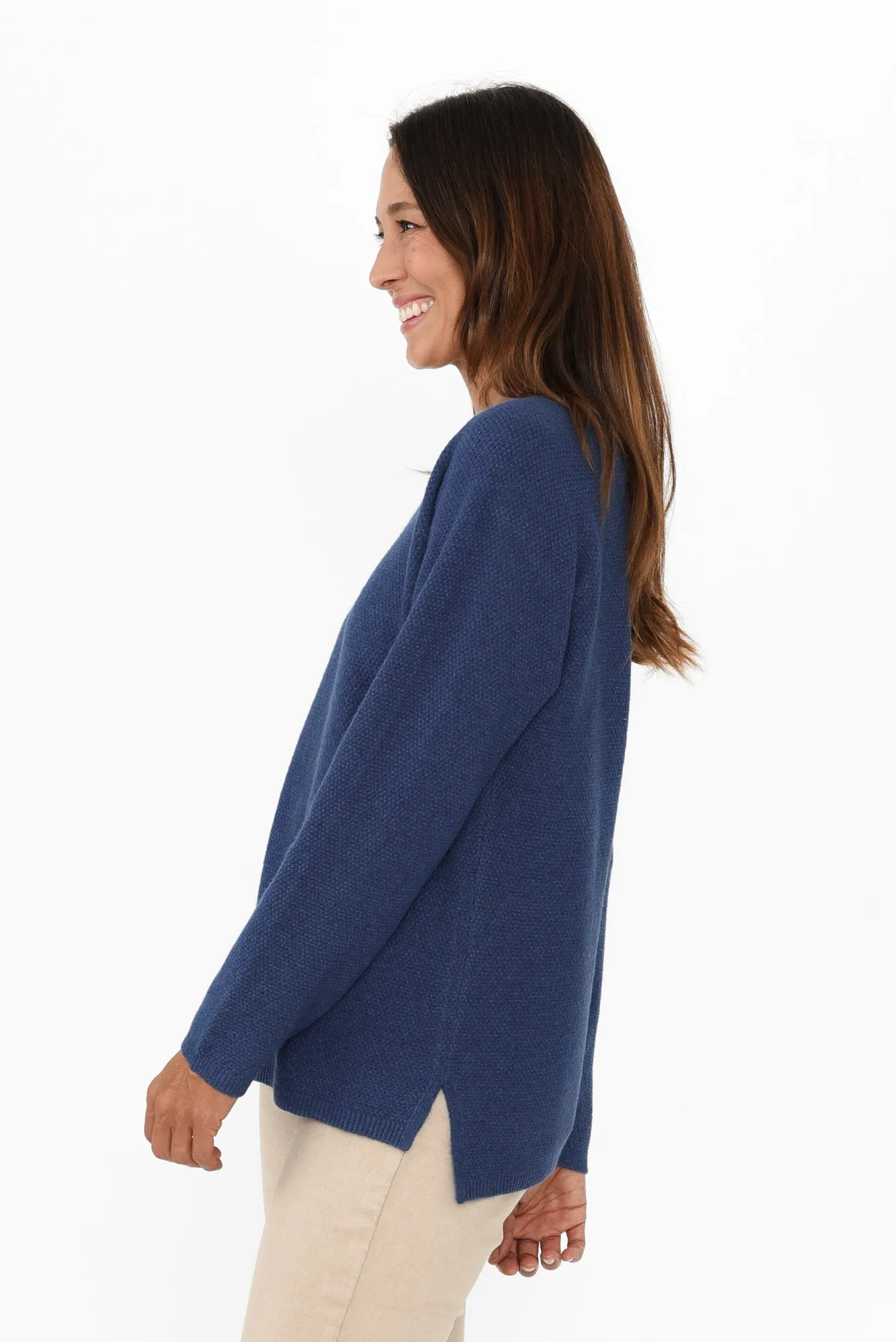 Sylvie Blue Knit Jumper sold by Blue Bungalow product image thumbnail 3