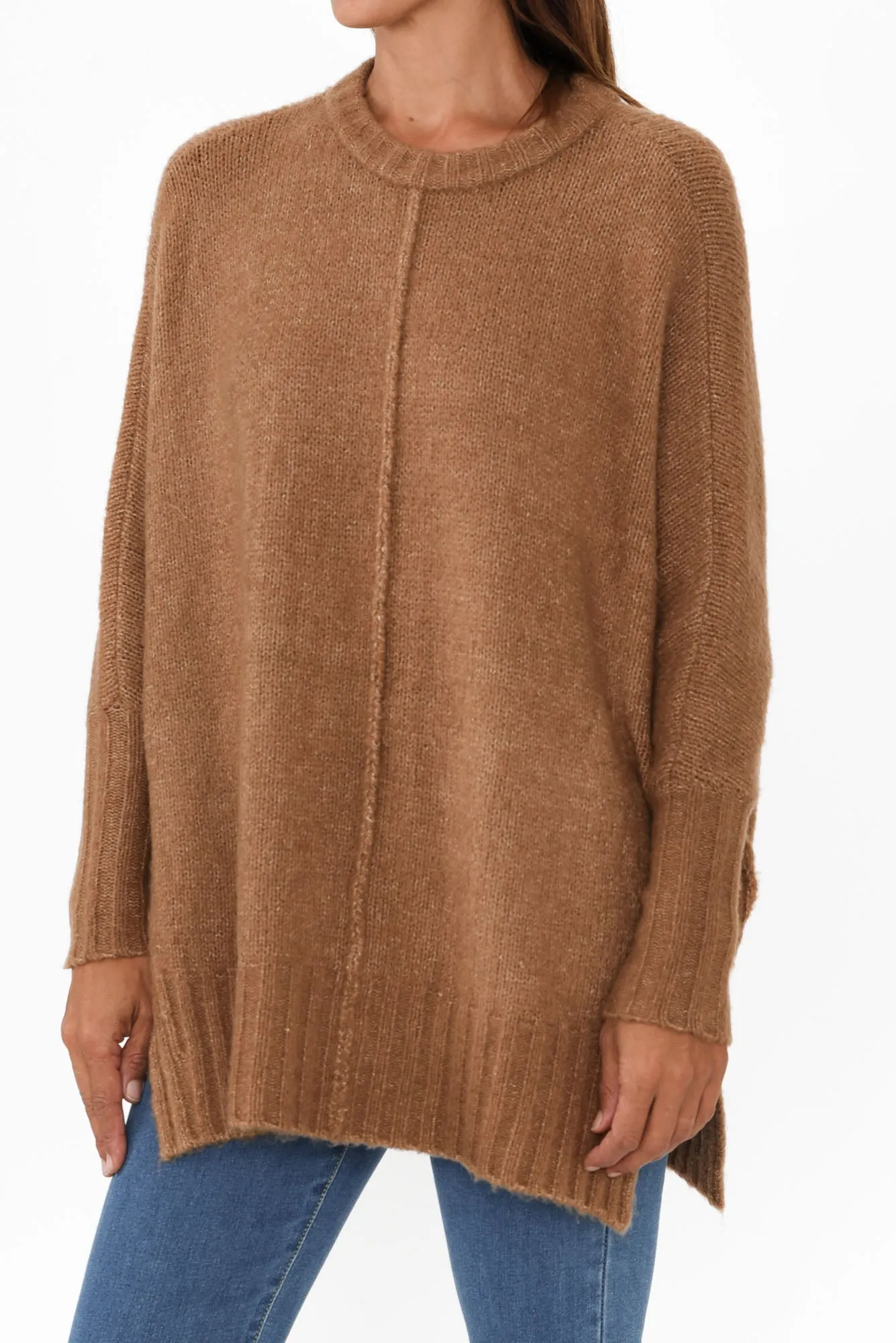 Joan Chocolate Knit Jumper sold by Blue Bungalow product image thumbnail 5