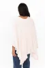 Juni Blush Cotton Cashmere Ruffle Poncho sold by Blue Bungalow