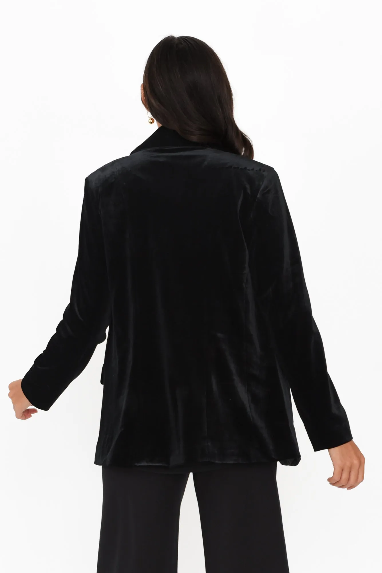 Mustang Sally Black Velvet Jacket sold by Blue Bungalow product image thumbnail 4