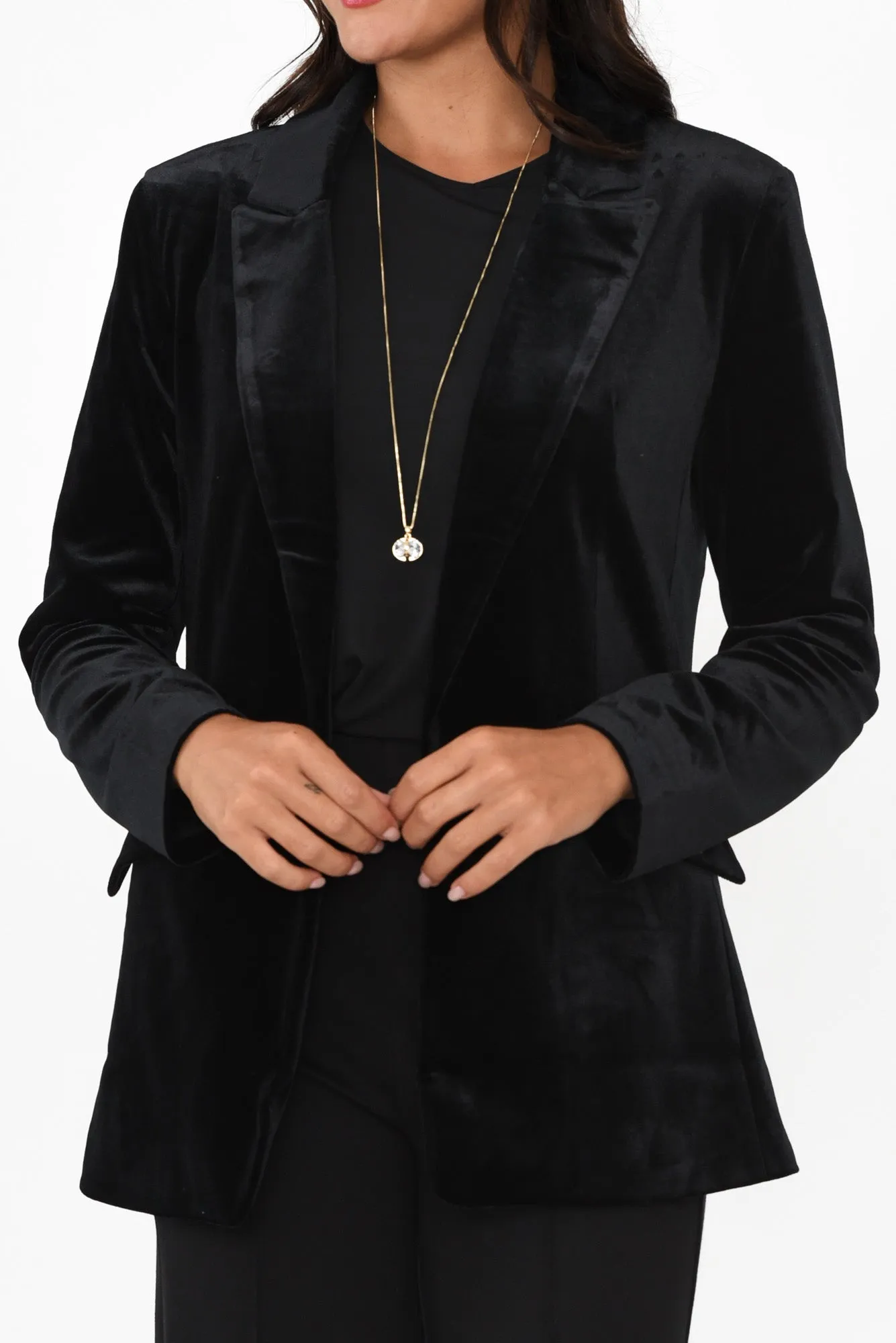 Mustang Sally Black Velvet Jacket sold by Blue Bungalow product image thumbnail 5