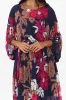 Magnetic Navy Floral Long Sleeve Dress sold by Blue Bungalow