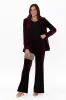 Mustang Sally Burgundy Velvet Pants sold by Blue Bungalow
