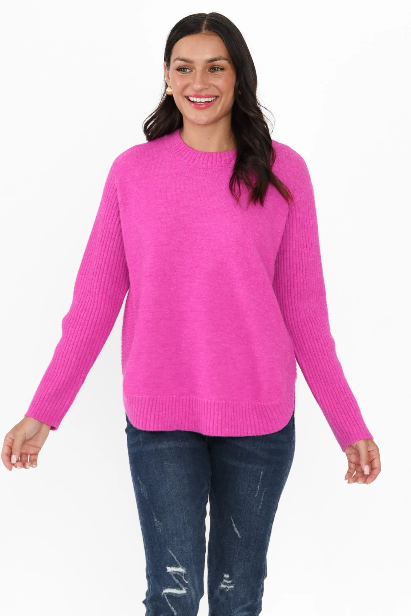 Soho Hot Pink Knit Jumper sold by Blue Bungalow