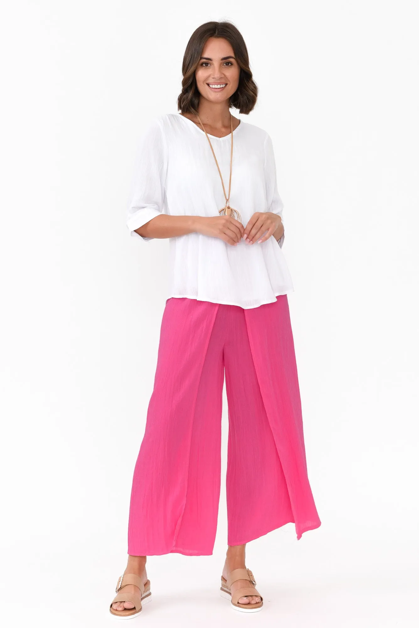 Gomez White Button Top sold by Blue Bungalow product image thumbnail 2