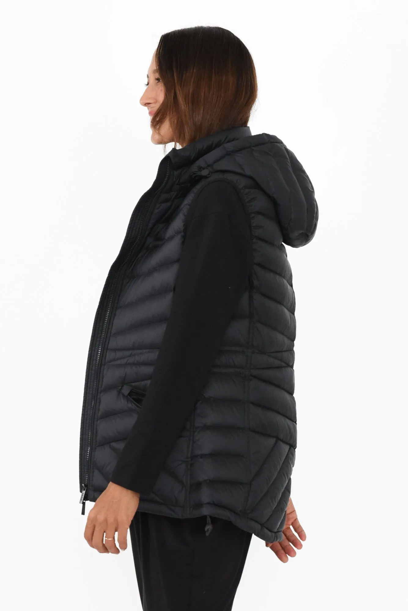 Maryclaire Black Down Puffer Vest sold by Blue Bungalow product image thumbnail 3