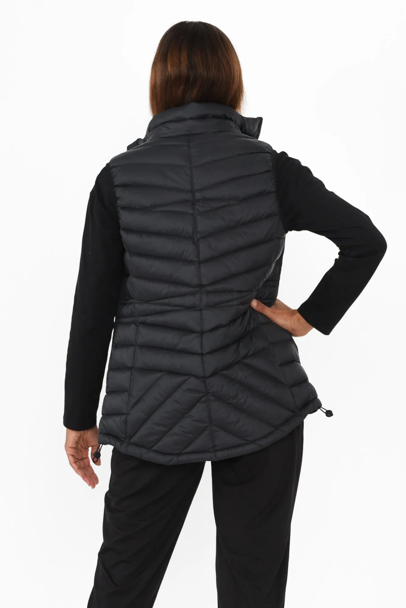 Maryclaire Black Down Puffer Vest sold by Blue Bungalow product image thumbnail 4