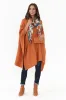 Addie Rust Wool Blend Poncho sold by Blue Bungalow