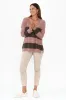 Isha Pink Stripe Side Split Jumper sold by Blue Bungalow