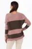 Isha Pink Stripe Side Split Jumper sold by Blue Bungalow