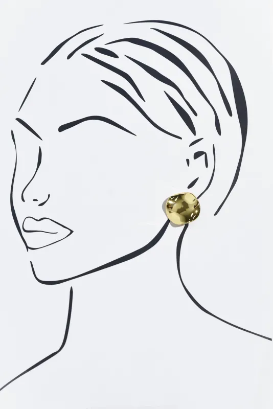 Chloe Gold Stud Earrings sold by Blue Bungalow