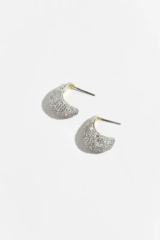 Jemma Gold Crystal Drop Earrings sold by Blue Bungalow