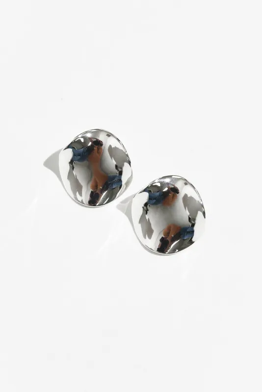 Chloe Silver Stud Earrings sold by Blue Bungalow