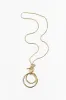 Surat Gold Circle Pendant Necklace sold by Blue Bungalow