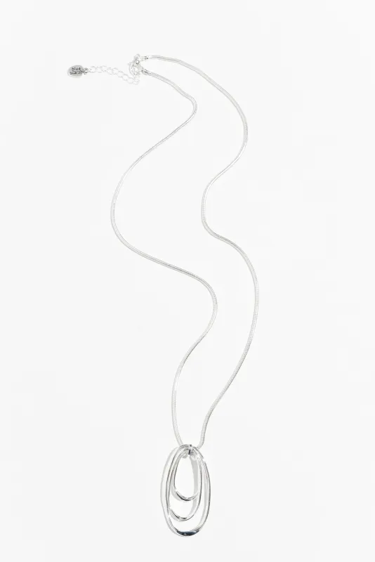 Tayte Silver Ring Pendant Necklace sold by Blue Bungalow
