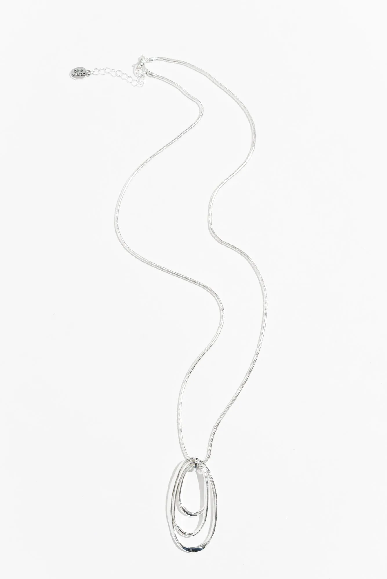 Tayte Silver Ring Pendant Necklace sold by Blue Bungalow