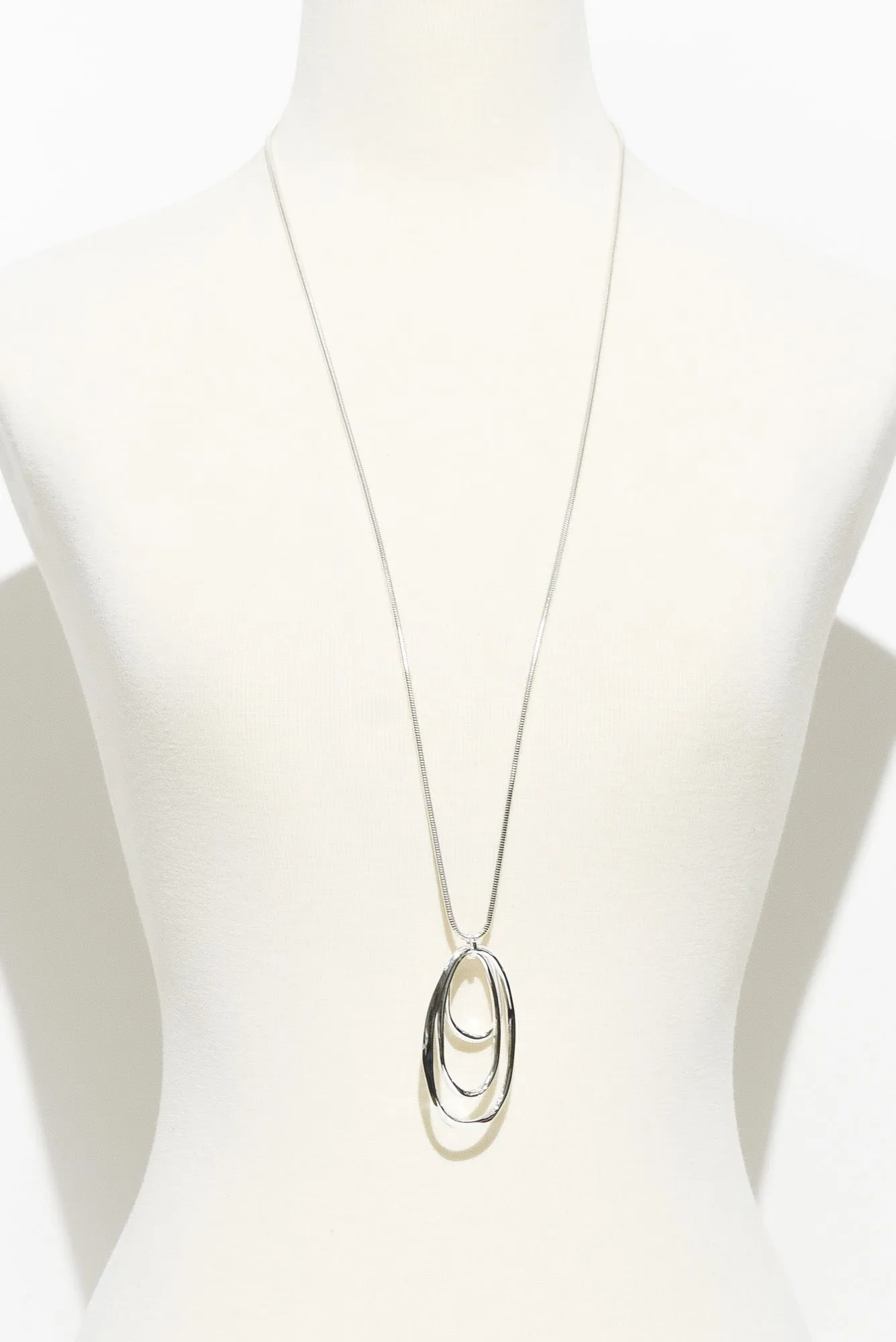 Tayte Silver Ring Pendant Necklace sold by Blue Bungalow product image thumbnail 2