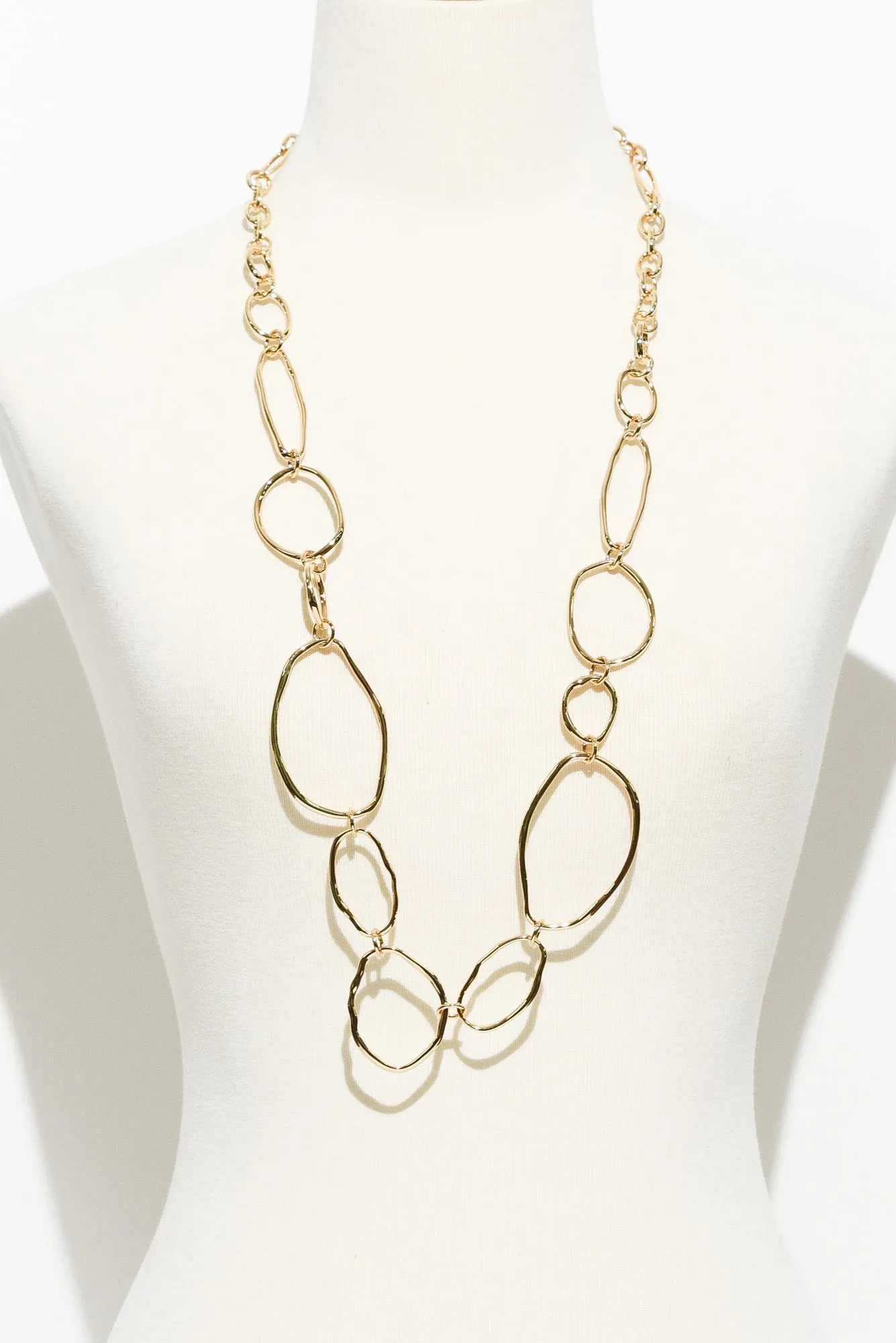 Nona Gold Circle Necklace sold by Blue Bungalow product image thumbnail 2