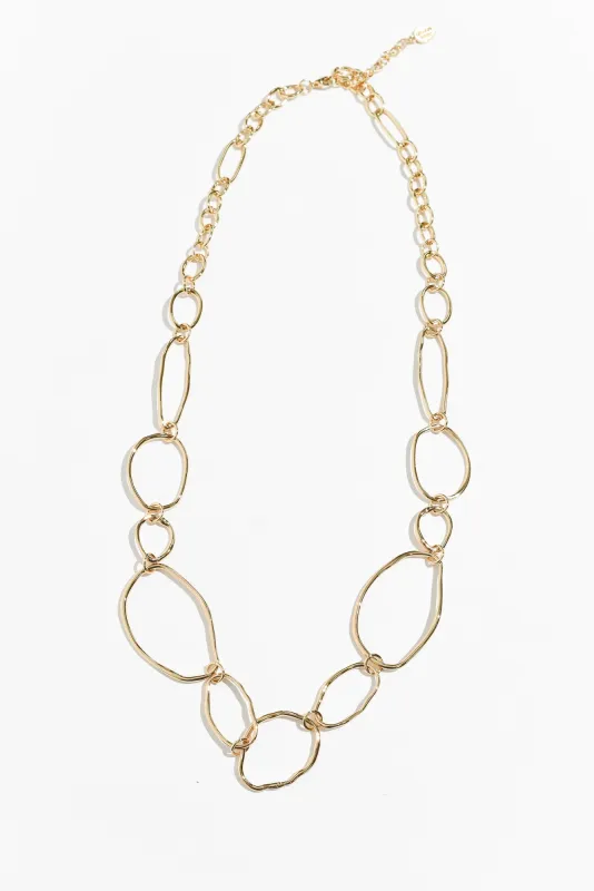 Nona Gold Circle Necklace sold by Blue Bungalow