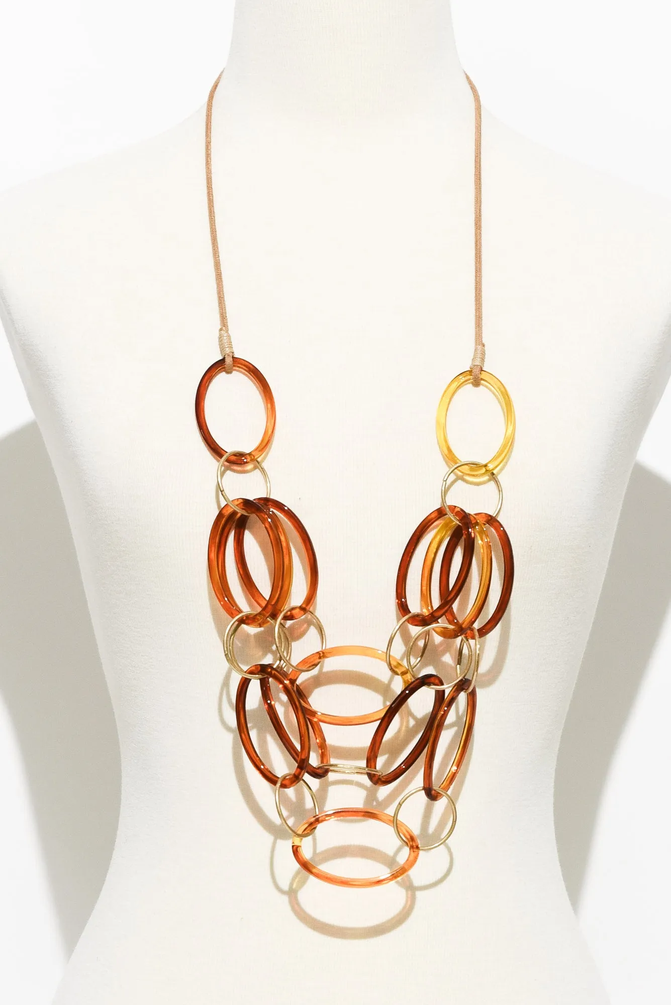 Virgil Tortoiseshell Link Necklace sold by Blue Bungalow product image thumbnail 2