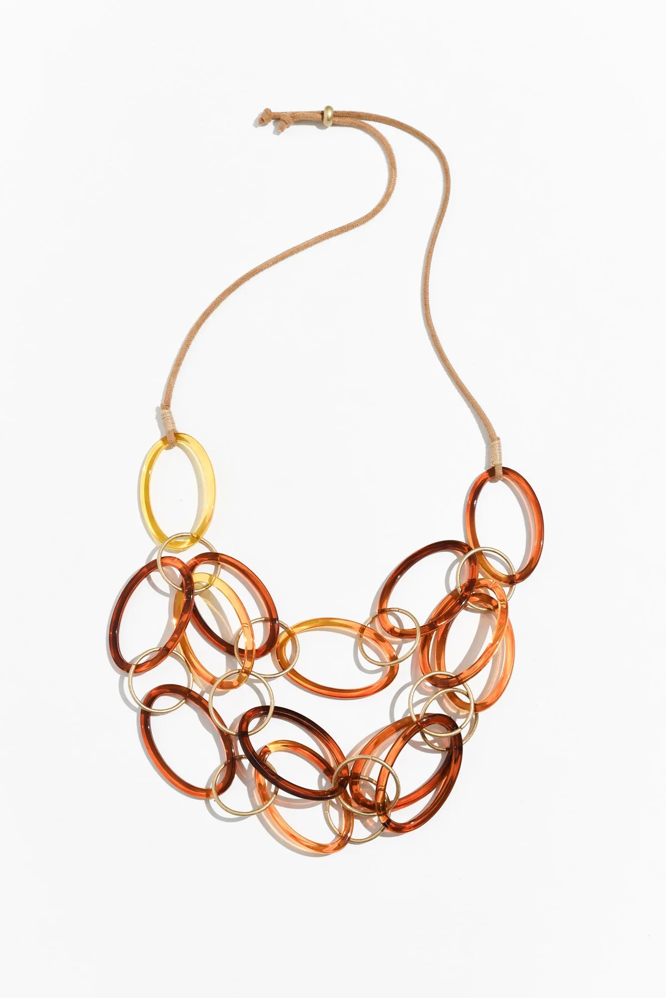 Virgil Tortoiseshell Link Necklace sold by Blue Bungalow