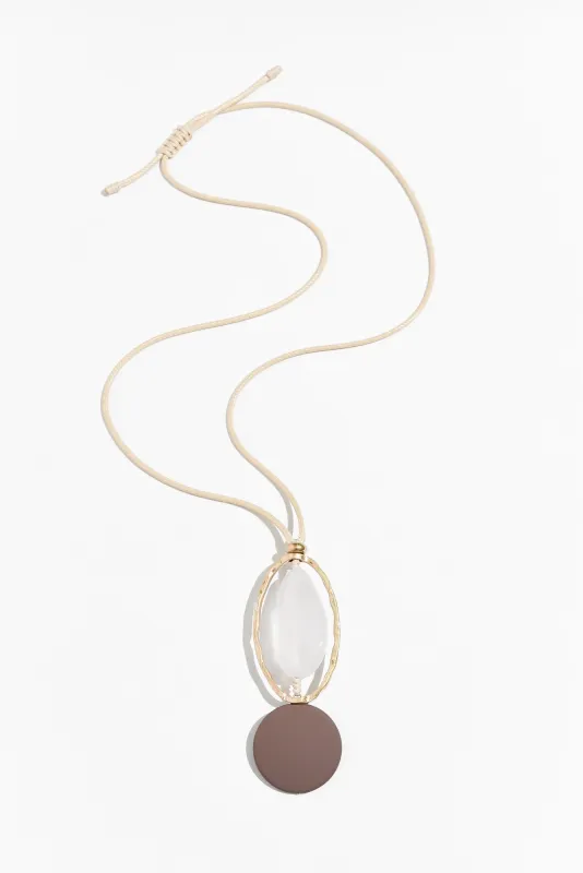 Jose Gold Circle Pendant Necklace sold by Blue Bungalow