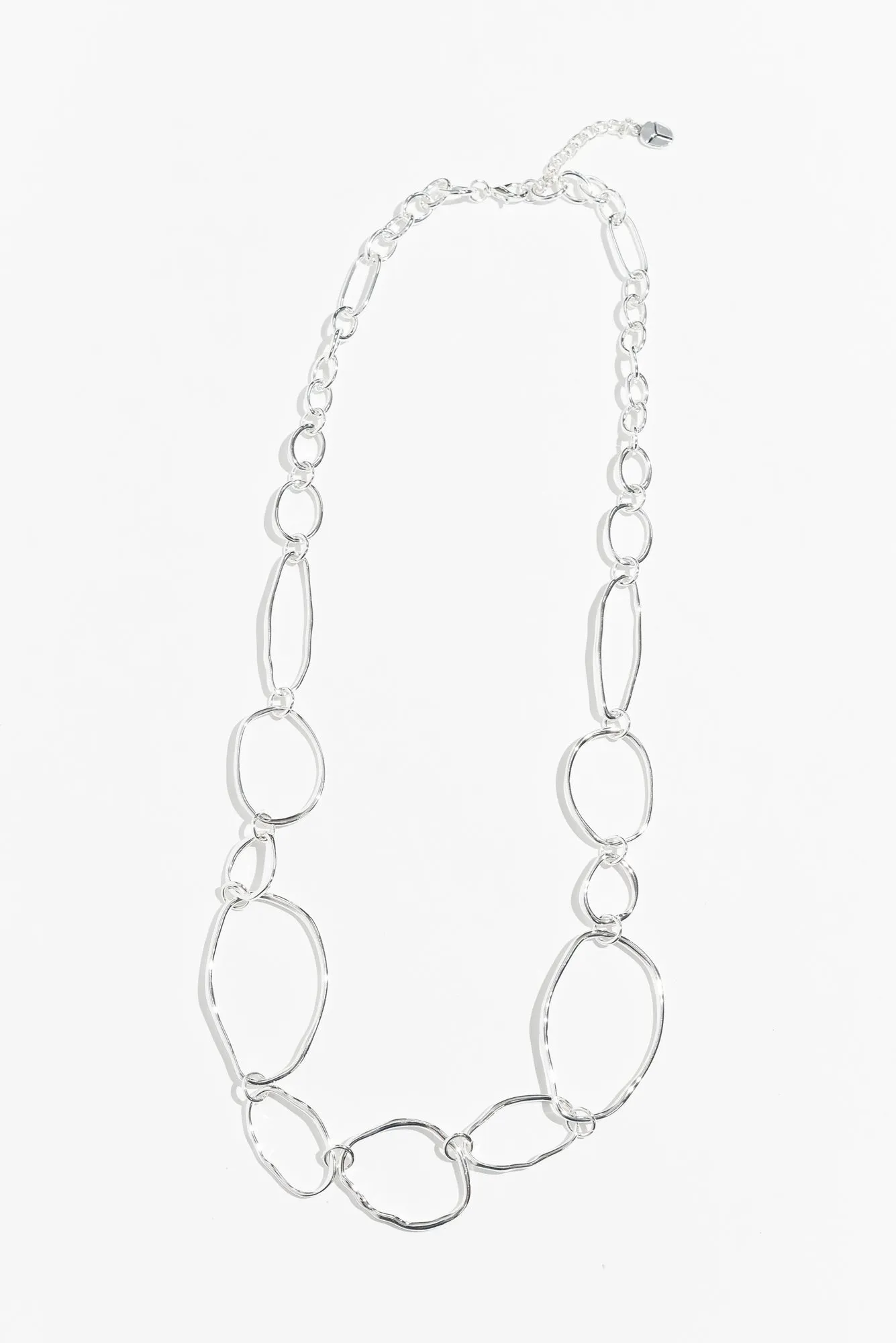 Nona Silver Circle Necklace sold by Blue Bungalow