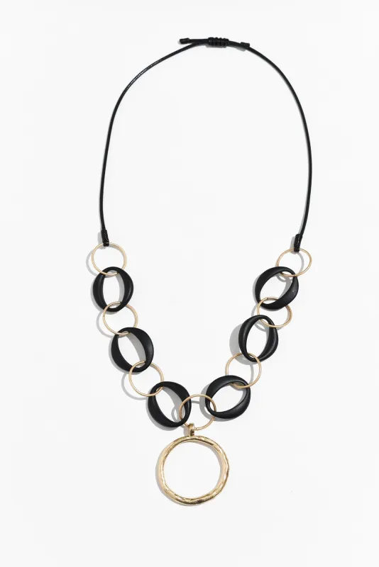 Laken Gold Disc Pendant Necklace sold by Blue Bungalow