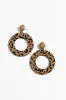 Zena Brown Leopard Drop Earrings sold by Blue Bungalow