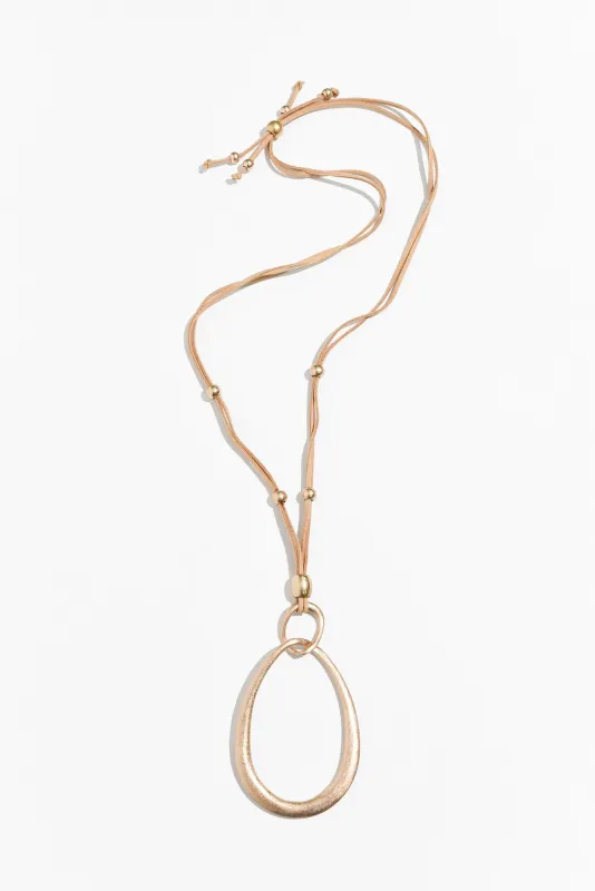 Lia Gold Pendant Necklace sold by Blue Bungalow