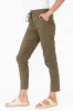 Montgomery Khaki Drawstring Pants sold by Blue Bungalow