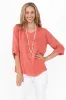 Gomez Peach Button Top sold by Blue Bungalow