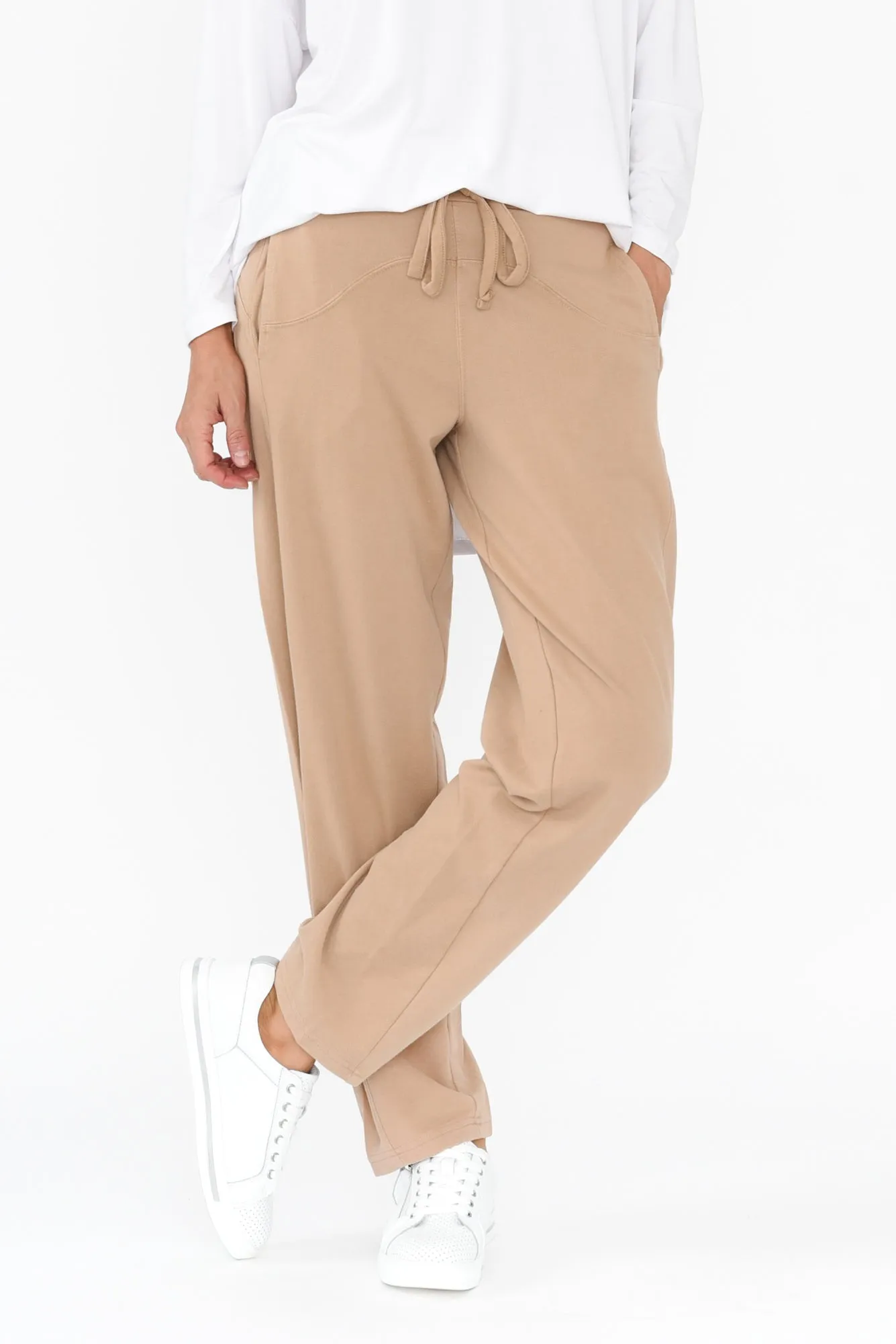 Daisy Mocha Seam Detail Sweatpants sold by Blue Bungalow