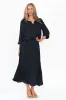 Luxe Navy Gloss Tunic sold by Blue Bungalow