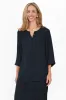 Luxe Navy Gloss Tunic sold by Blue Bungalow