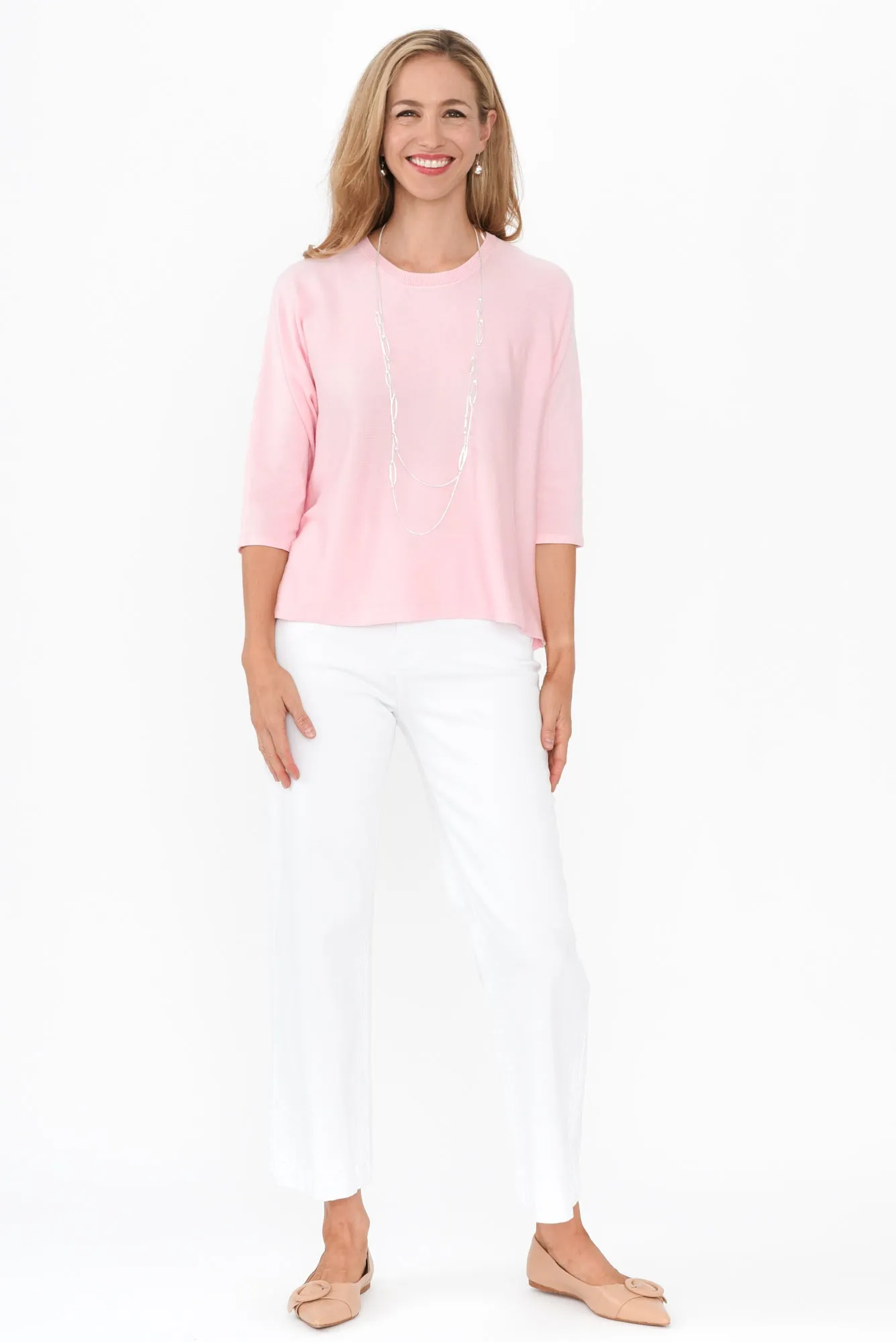 Saphira Pink Knit Top sold by Blue Bungalow product image thumbnail 2