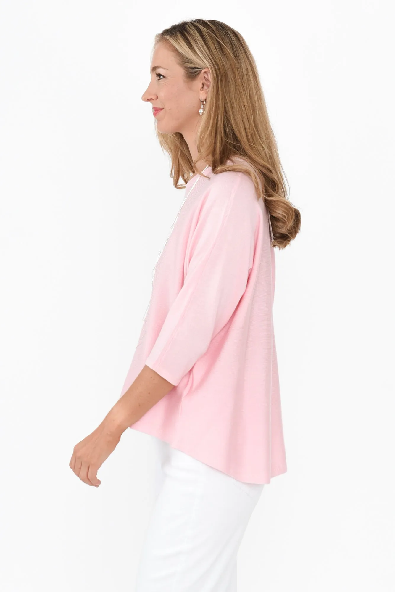 Saphira Pink Knit Top sold by Blue Bungalow product image thumbnail 3
