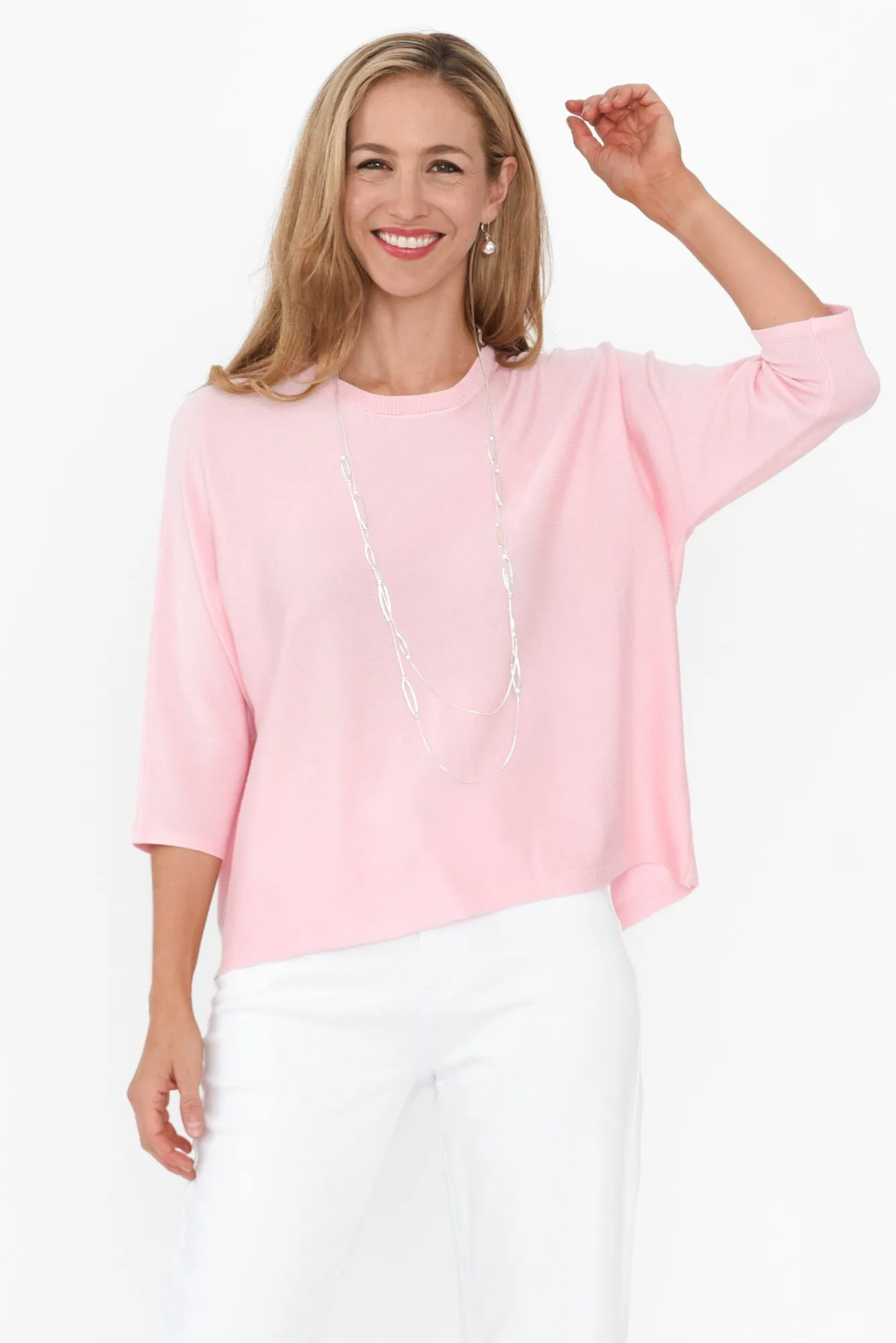 Saphira Pink Knit Top sold by Blue Bungalow