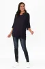 Kilda Navy Linen Cotton Top sold by Blue Bungalow