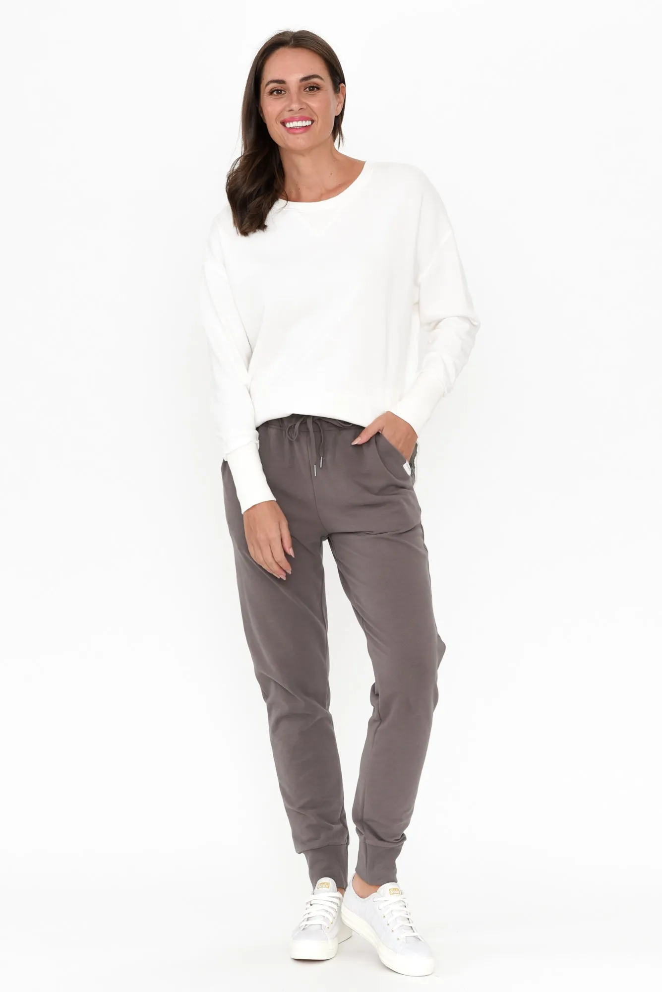 Lazy Days Charcoal Sweatpants sold by Blue Bungalow product image thumbnail 2