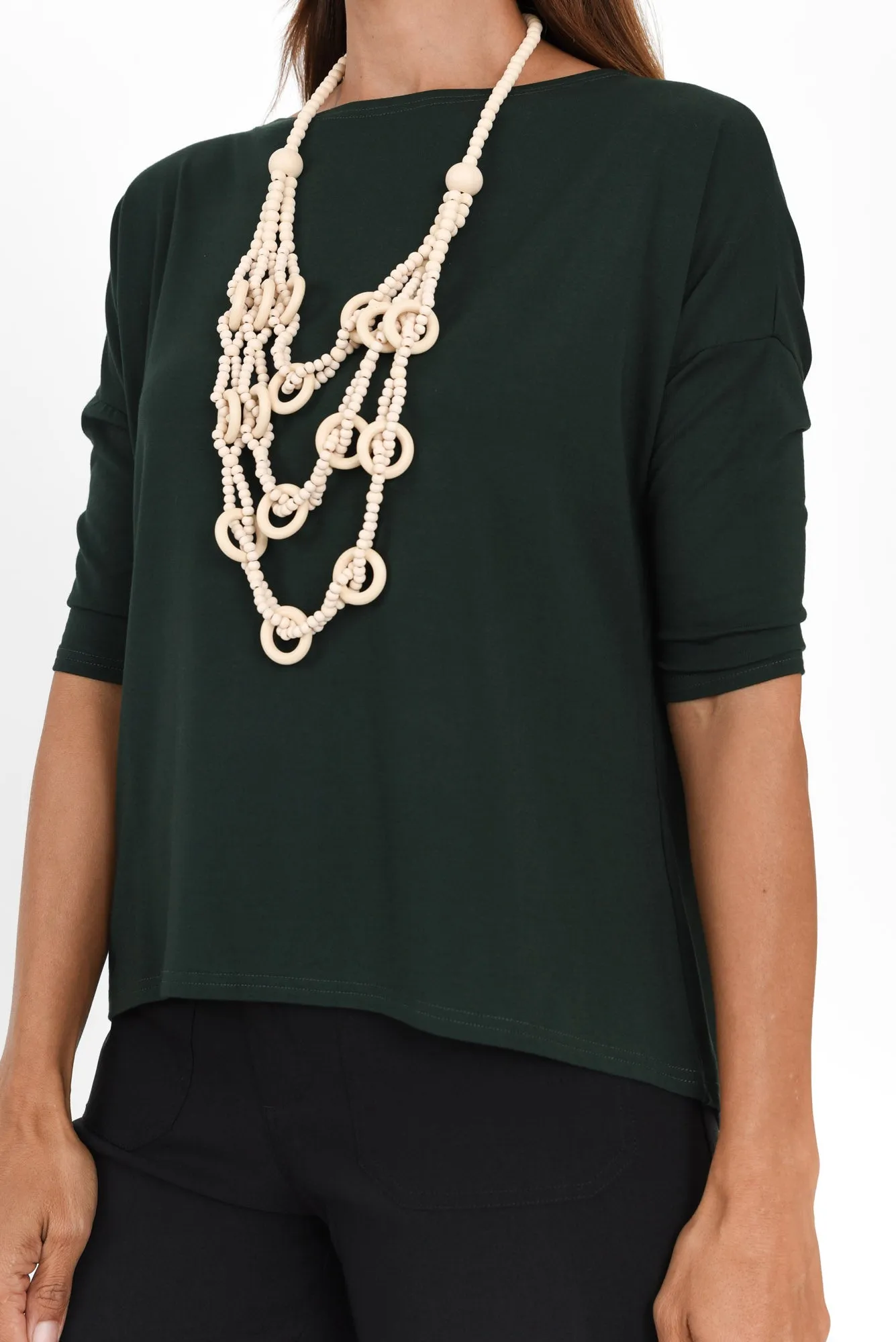 Camila Dark Green Bamboo Top sold by Blue Bungalow product image thumbnail 5