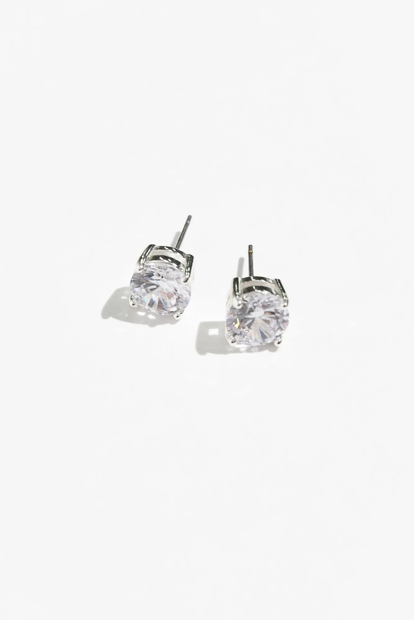 Ballet Silver Diamante Stud Earrings sold by Blue Bungalow