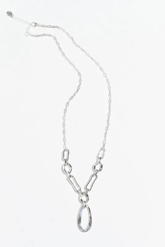 Seville Silver Chain Pendant Necklace sold by Blue Bungalow
