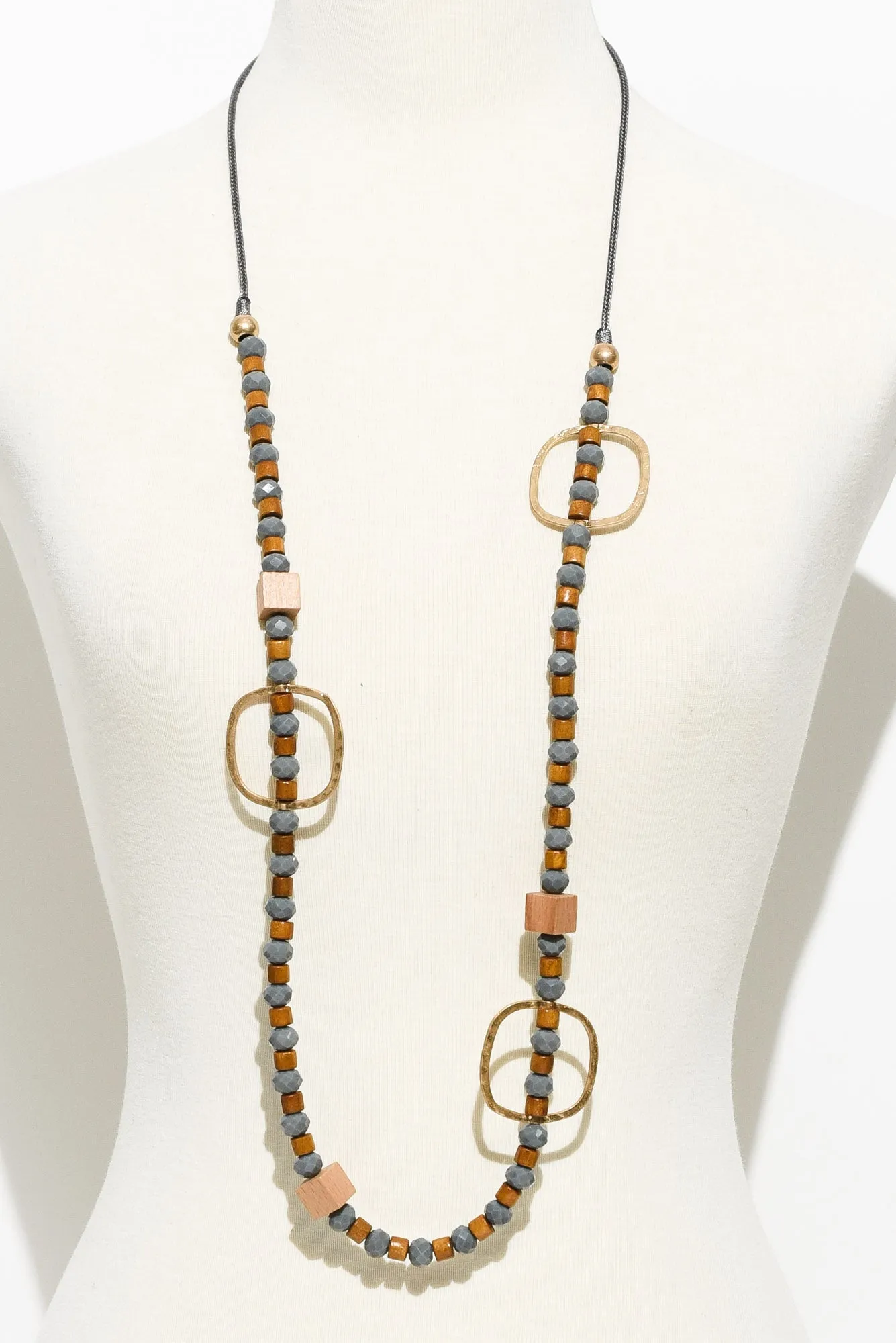 Bates Gold Beaded Necklace sold by Blue Bungalow product image thumbnail 2