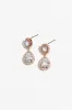 Prudie Rose Gold Diamante Drop Earrings sold by Blue Bungalow