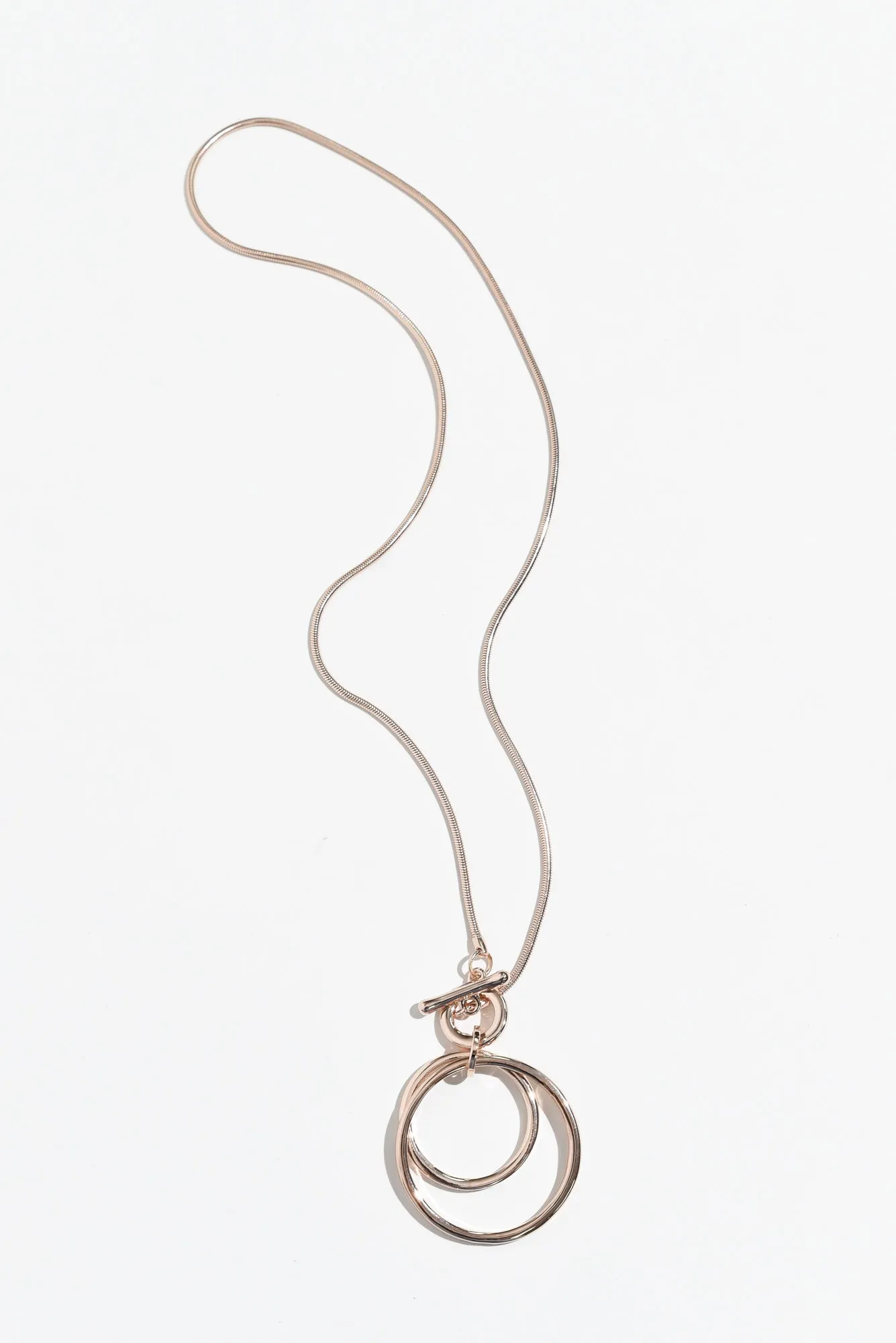 Gilda Rose Gold Pendant Necklace sold by Blue Bungalow