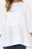 Blaire White Splice Cotton Top sold by Blue Bungalow