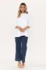 Blaire White Splice Cotton Top sold by Blue Bungalow